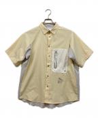 maison kitsune×and wanderメゾンキツネ×アンドワンダー）の古着「HIKING SHIRT」｜イエロー