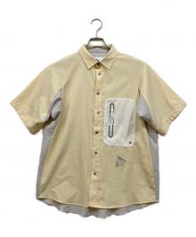 maison kitsune×and wander（メゾンキツネ×アンドワンダー）の古着「HIKING SHIRT」｜イエロー