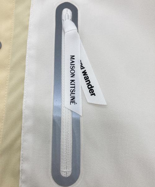 maison kitsune（メゾンキツネ）maison kitsune (メゾンキツネ) and wander (アンドワンダー) HIKING SHIRT イエロー サイズ:3の古着・服飾アイテム