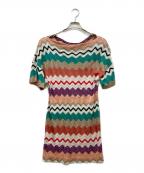 missoniミッソーニ）の古着「長袖ワンピース」｜マルチカラー