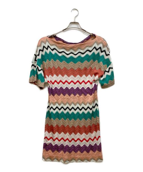 missoni（ミッソーニ）missoni (ミッソーニ) 長袖ワンピース マルチカラー サイズ:不明（実寸をご確認ください）の古着・服飾アイテム