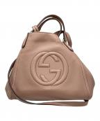 GUCCIグッチ）の古着「ソーホーインターロッキングＧ ハンドバッグ」｜ピンク