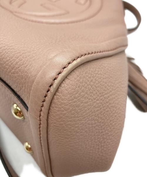 GUCCI（グッチ）GUCCI (グッチ) ソーホーインターロッキングＧ ハンドバッグ ピンクの古着・服飾アイテム