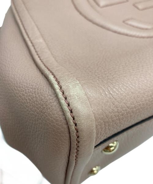 GUCCI（グッチ）GUCCI (グッチ) ソーホーインターロッキングＧ ハンドバッグ ピンクの古着・服飾アイテム