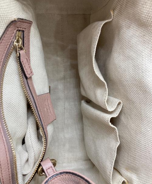 GUCCI（グッチ）GUCCI (グッチ) ソーホーインターロッキングＧ ハンドバッグ ピンクの古着・服飾アイテム