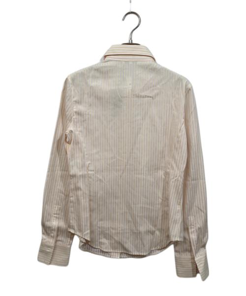 LORO PIANA（ロロピアーナ）LORO PIANA (ロロピアーナ) ストライプシャツ ホワイト×イエロー サイズ:SIZE 42の古着・服飾アイテム