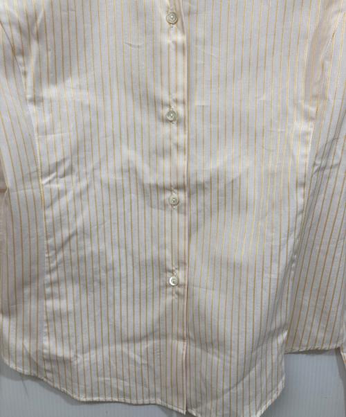 LORO PIANA（ロロピアーナ）LORO PIANA (ロロピアーナ) ストライプシャツ ホワイト×イエロー サイズ:SIZE 42の古着・服飾アイテム