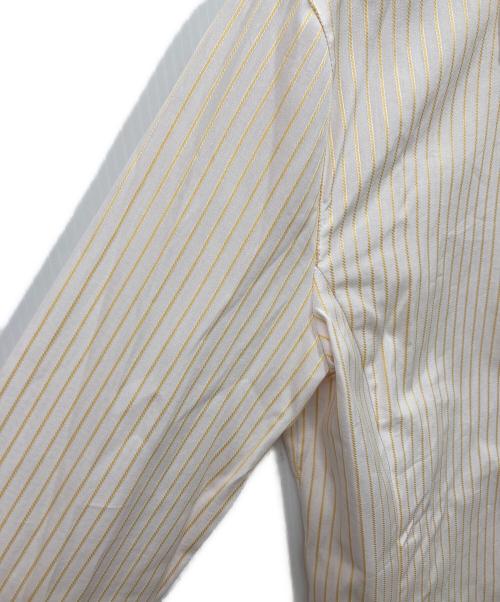LORO PIANA（ロロピアーナ）LORO PIANA (ロロピアーナ) ストライプシャツ ホワイト×イエロー サイズ:SIZE 42の古着・服飾アイテム