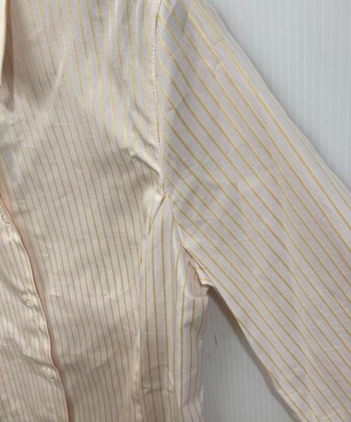 LORO PIANA（ロロピアーナ）LORO PIANA (ロロピアーナ) ストライプシャツ ホワイト×イエロー サイズ:SIZE 42の古着・服飾アイテム