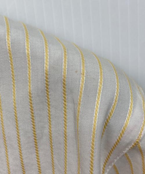 LORO PIANA（ロロピアーナ）LORO PIANA (ロロピアーナ) ストライプシャツ ホワイト×イエロー サイズ:SIZE 42の古着・服飾アイテム