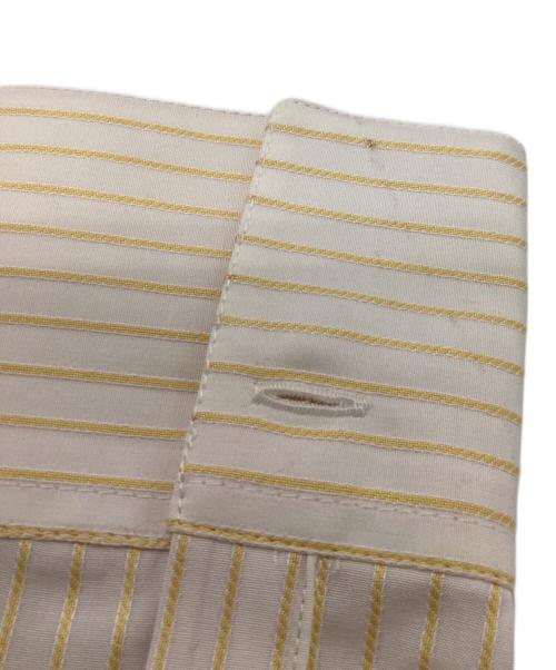 LORO PIANA（ロロピアーナ）LORO PIANA (ロロピアーナ) ストライプシャツ ホワイト×イエロー サイズ:SIZE 42の古着・服飾アイテム
