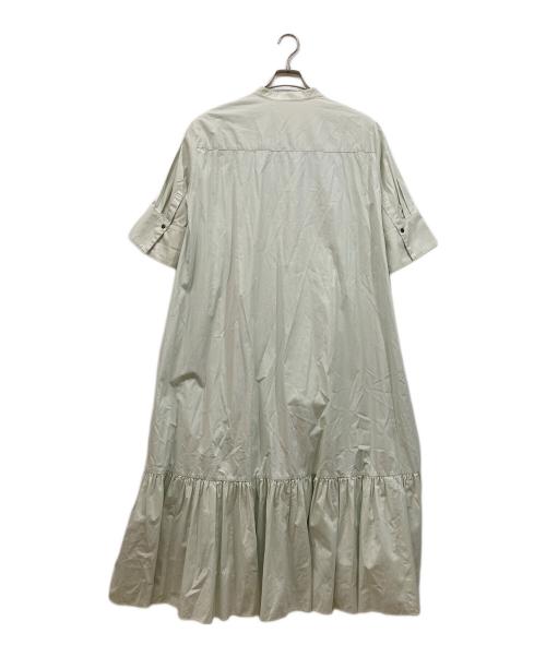 ebure（エブール）ebure (エブール) ボタニカルコットンシルクシャツワンピース ベージュ サイズ:38の古着・服飾アイテム