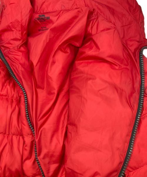 COACH（コーチ）COACH (コーチ) Lightweight Down Jacket レッド サイズ:Sの古着・服飾アイテム