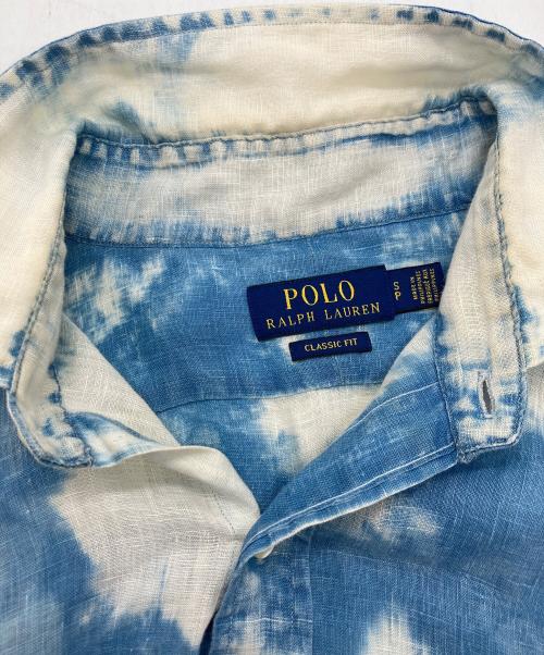 POLO RALPH LAUREN（ポロ・ラルフローレン）POLO RALPH LAUREN (ポロ・ラルフローレン) リネンシャツ スカイブルー サイズ:Sの古着・服飾アイテム