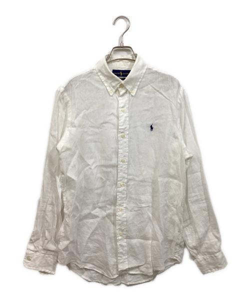 RALPH LAUREN（ラルフローレン）RALPH LAUREN (ラルフローレン) リネンシャツ ホワイト サイズ:SPの古着・服飾アイテム