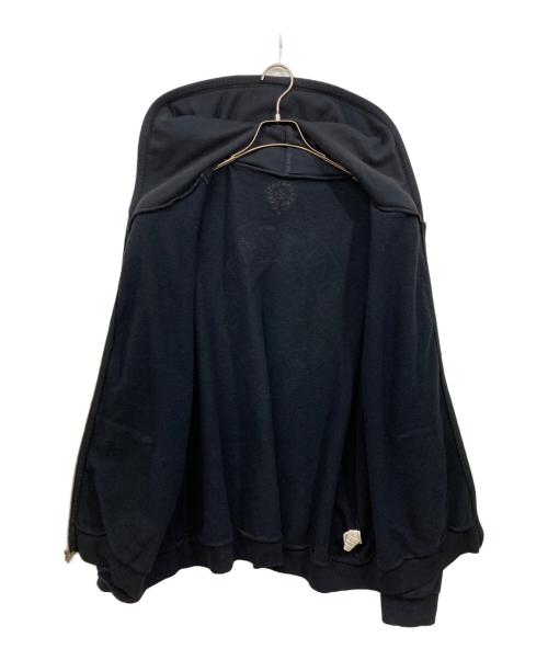 CHROME HEARTS（クロムハーツ）CHROME HEARTS (クロムハーツ) バックホースシュー袖フローラルプリントジップアップパーカー ブラック サイズ:SIZE XLの古着・服飾アイテム