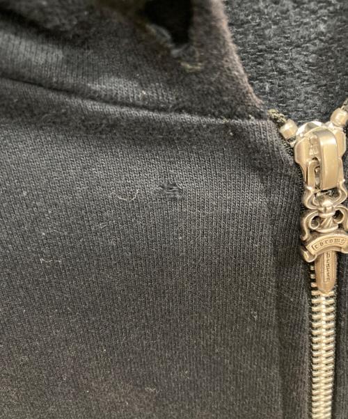 CHROME HEARTS（クロムハーツ）CHROME HEARTS (クロムハーツ) バックホースシュー袖フローラルプリントジップアップパーカー ブラック サイズ:SIZE XLの古着・服飾アイテム