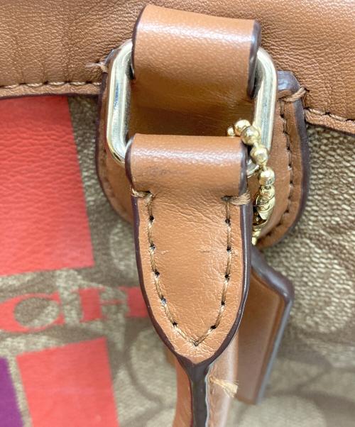 COACH（コーチ）COACH (コーチ) 2WAYショルダーバッグ ブラウンの古着・服飾アイテム