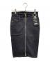 DIESEL（ディーゼル）の古着「DE-PENCIL-ZIPデニムスカート」｜ブラック