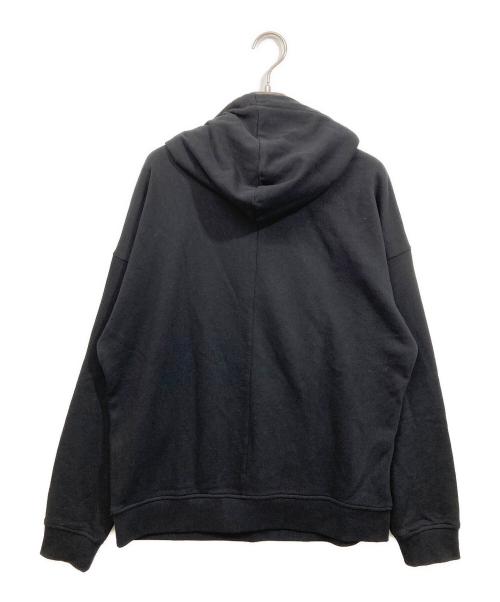ARMANI EXCHANGE（アルマーニ エクスチェンジ）ARMANI EXCHANGE (アルマーニ エクスチェンジ) フォト＆メッセージデザイン スウェットパーカ ブラック サイズ:Mの古着・服飾アイテム