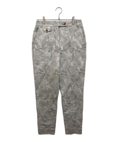 Vivienne Westwood RED LABEL（ヴィヴィアンウエストウッドレッドレーベル）Vivienne Westwood RED LABEL (ヴィヴィアンウエストウッドレッドレーベル) ジャガードテーパードパンツ グレー サイズ:2の古着・服飾アイテム