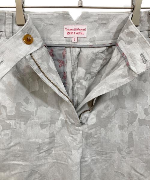 Vivienne Westwood RED LABEL（ヴィヴィアンウエストウッドレッドレーベル）Vivienne Westwood RED LABEL (ヴィヴィアンウエストウッドレッドレーベル) ジャガードテーパードパンツ グレー サイズ:2の古着・服飾アイテム