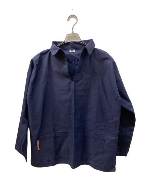 古着（フルギ）古着 (フルギ) スモックシャツ ネイビー サイズ:SIZE Sの古着・服飾アイテム