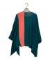 ISSEY MIYAKE (イッセイミヤケ) ポンチョニット グリーン サイズ:SIZE 2：6000円