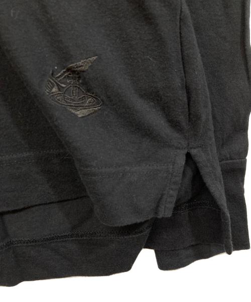 Vivienne Westwood ANGLOMANIA（ヴィヴィアンウエストウッドアングロマニア）Vivienne Westwood ANGLOMANIA (ヴィヴィアンウエストウッドアングロマニア) プリントカットソー ブラック サイズ:38の古着・服飾アイテム