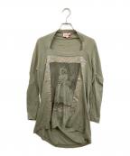 Vivienne Westwood RED LABELヴィヴィアンウエストウッドレッドレーベル）の古着「ラウンドネックカットソー」｜オリーブ