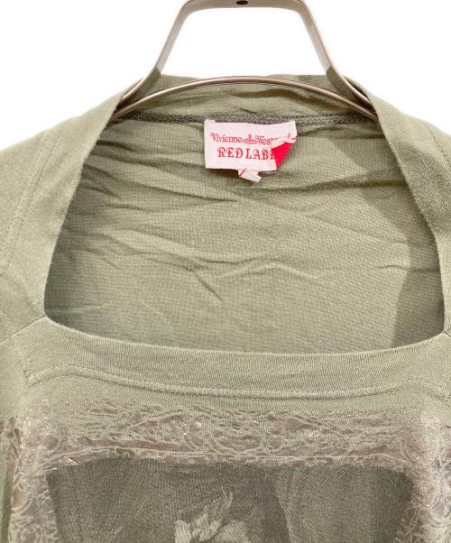 Vivienne Westwood RED LABEL（ヴィヴィアンウエストウッドレッドレーベル）Vivienne Westwood RED LABEL (ヴィヴィアンウエストウッドレッドレーベル) ラウンドネックカットソー オリーブ サイズ:2の古着・服飾アイテム