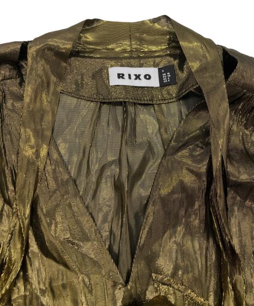RIXO（リキソー）RIXO (リキソー) ボウタイブラウス ゴールド サイズ:Sの古着・服飾アイテム