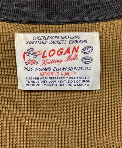 LOGAN（ローガン）LOGAN (ローガン) CITYSHOP (シティショップ) 別注 PY ニットカーディガン ブラウン サイズ:Fの古着・服飾アイテム