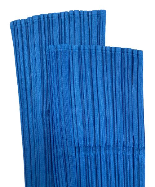 PLEATS PLEASE（プリーツプリーズ）PLEATS PLEASE (プリーツプリーズ) プリーツカーディガン ブルー サイズ:3の古着・服飾アイテム
