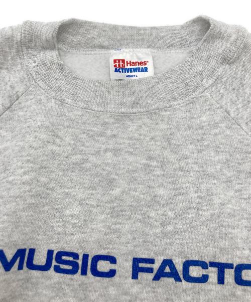 Hanes（ヘインズ）Hanes (ヘインズ) プリントスウェット グレー サイズ:Lの古着・服飾アイテム