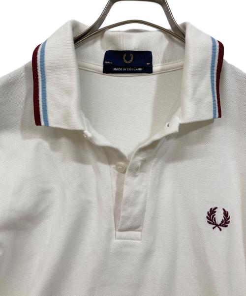 FRED PERRY（フレッドペリー）FRED PERRY (フレッドペリー) ポロシャツ ホワイト サイズ:40の古着・服飾アイテム