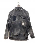 Maison MIHARA YASUHIROメゾン ミハラ ヤスヒロ）の古着「エイジ コーデュロイ シャツ / AGED CORDUROY SHIRTS」｜グレー