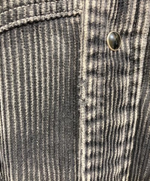 Maison MIHARA YASUHIRO（メゾン ミハラ ヤスヒロ）Maison MIHARA YASUHIRO (メゾン ミハラ ヤスヒロ) エイジ コーデュロイ シャツ / AGED CORDUROY SHIRTS グレー サイズ:48の古着・服飾アイテム