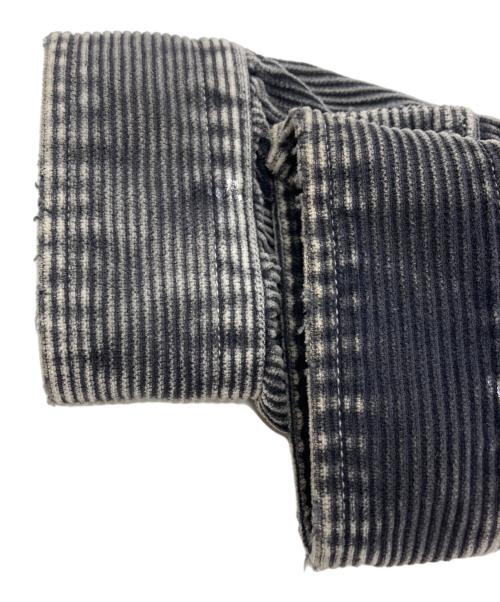 Maison MIHARA YASUHIRO（メゾン ミハラ ヤスヒロ）Maison MIHARA YASUHIRO (メゾン ミハラ ヤスヒロ) エイジ コーデュロイ シャツ / AGED CORDUROY SHIRTS グレー サイズ:48の古着・服飾アイテム