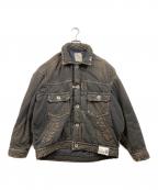 Maison MIHARA YASUHIROメゾン ミハラ ヤスヒロ）の古着「PUFFER DENIM JACKET」｜ブラウン
