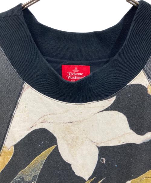 Vivienne Westwood RED LABEL（ヴィヴィアンウエストウッドレッドレーベル）Vivienne Westwood RED LABEL (ヴィヴィアンウエストウッドレッドレーベル) 花柄スウェットワンピース ブラック サイズ:SIZE 00の古着・服飾アイテム