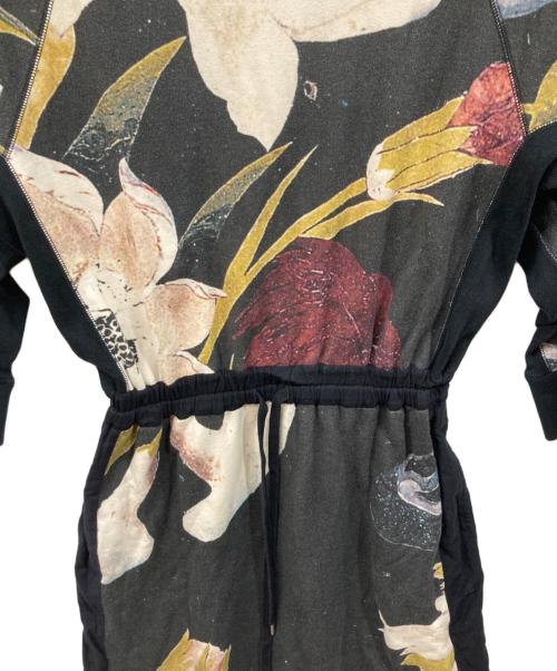 Vivienne Westwood RED LABEL（ヴィヴィアンウエストウッドレッドレーベル）Vivienne Westwood RED LABEL (ヴィヴィアンウエストウッドレッドレーベル) 花柄スウェットワンピース ブラック サイズ:SIZE 00の古着・服飾アイテム
