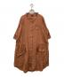 Vivienne Westwood RED LABEL（ヴィヴィアンウエストウッドレッドレーベル）の古着「五分袖 バンドカラーワンピース」｜ブラウン