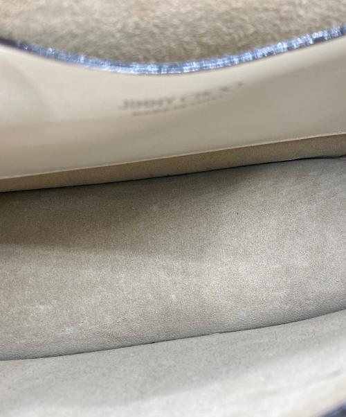 JIMMY CHOO（ジミーチュウ）JIMMY CHOO (ジミーチュウ) スタッズショルダーバッグ ホワイトの古着・服飾アイテム