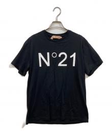 N°21（ヌメロヴェントゥーノ）の古着「ロゴプリントTシャツ」｜ブラック