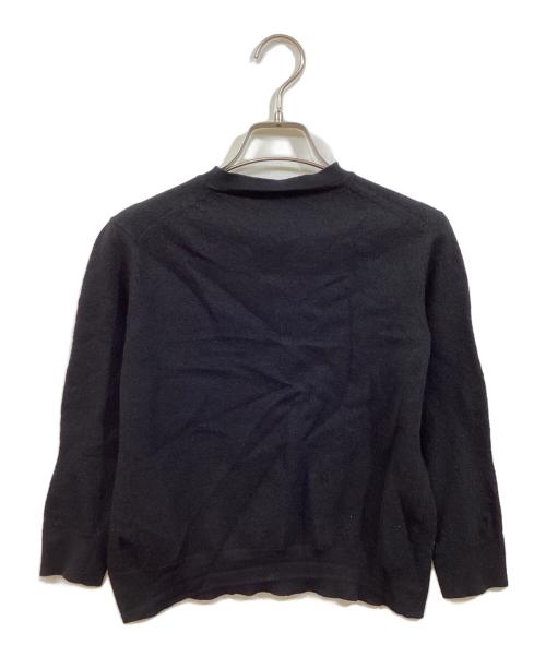 PRADA（プラダ）PRADA (プラダ) ロゴウール長袖ニット ブラック サイズ:SIZE 54の古着・服飾アイテム