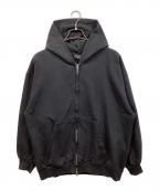 BALENCIAGAバレンシアガ）の古着「Vintage Small Zip-up Hoodie」｜ブラック