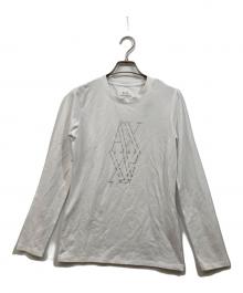 ARMANI EXCHANGE（アルマーニ エクスチェンジ）の古着「ロゴカットソー」｜ホワイト