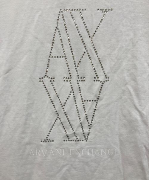 ARMANI EXCHANGE（アルマーニ エクスチェンジ）ARMANI EXCHANGE (アルマーニ エクスチェンジ) ロゴカットソー ホワイト サイズ:Sの古着・服飾アイテム