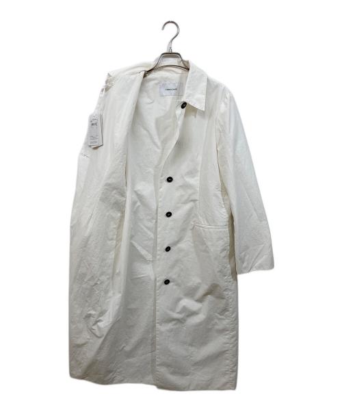 Ferragamo（フェラガモ）Ferragamo (フェラガモ) ステンカラーコート ホワイト サイズ:38の古着・服飾アイテム